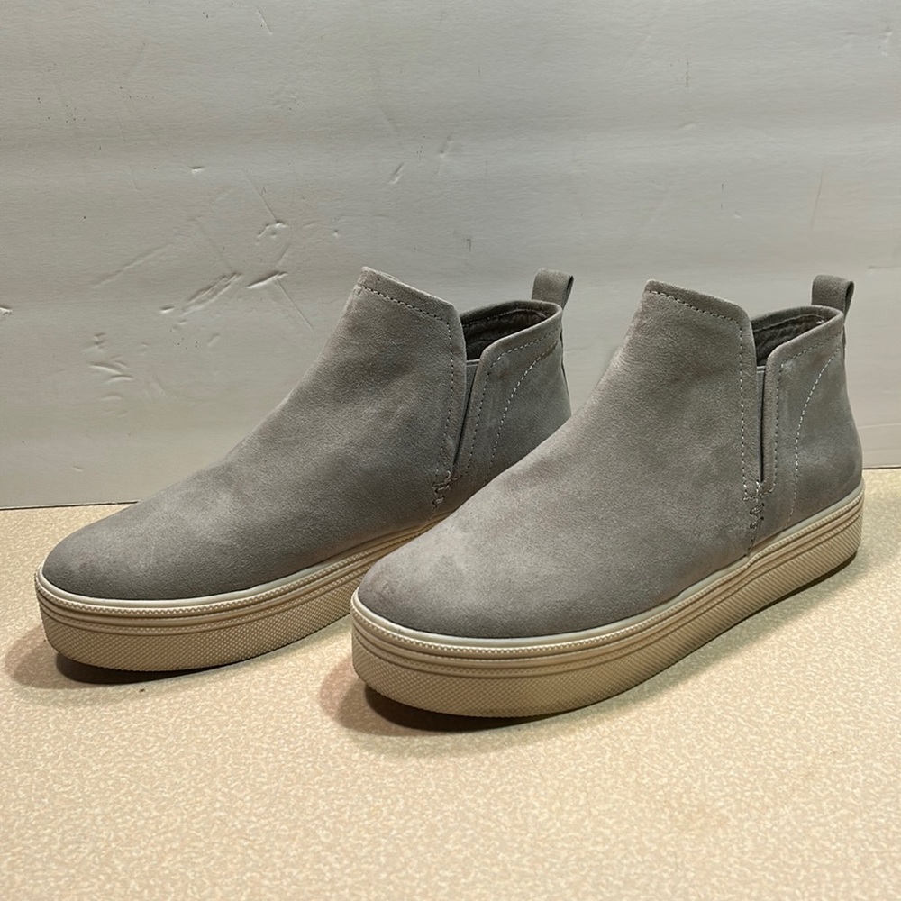 Dolce Vita grey suede sneaker booties